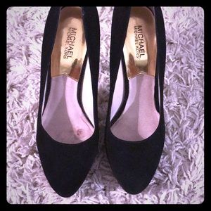 MICHAEL KORS  Black Suede Heels